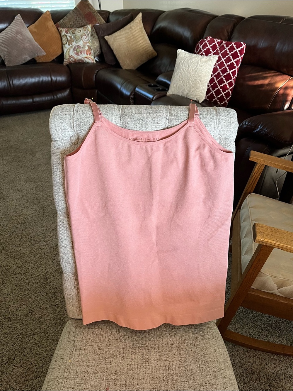 Shapermint Pink Camisole Tank Top